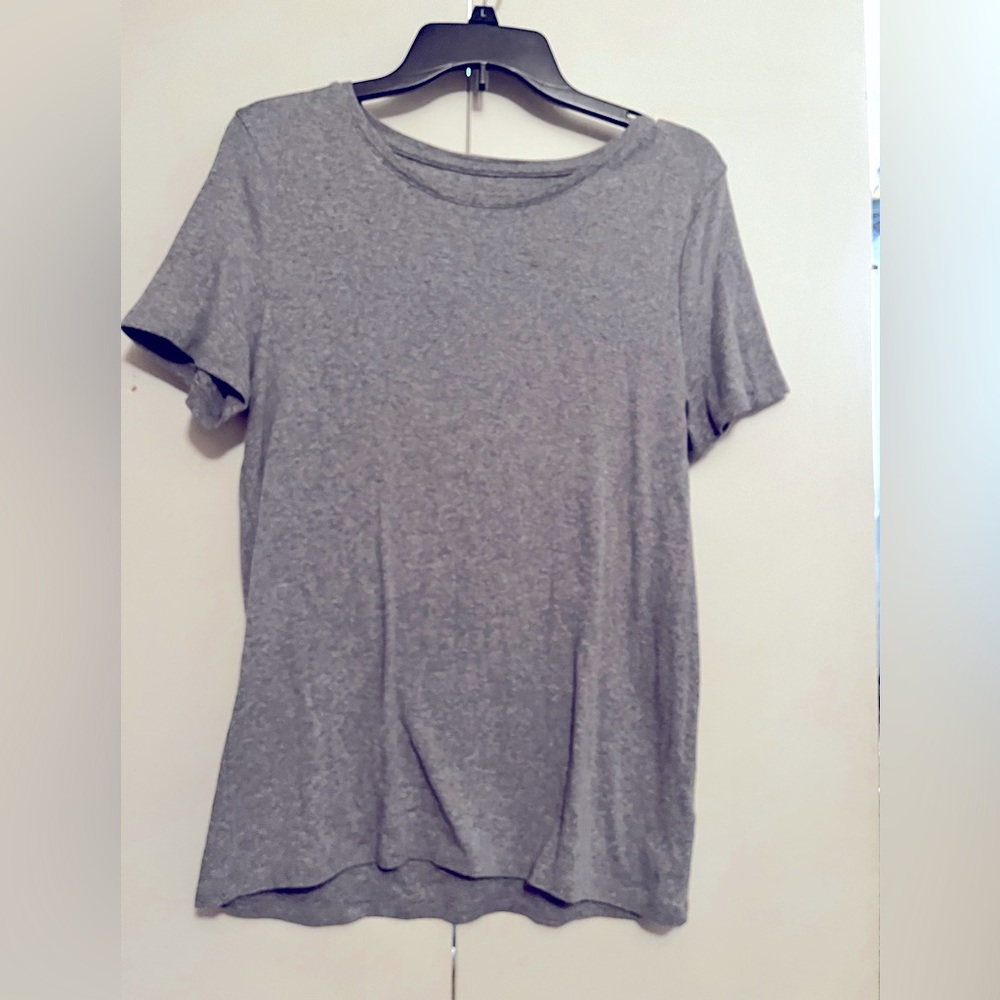 Women’s Grey SS Tee, Sz Lg